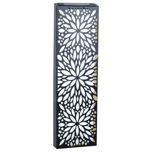 Metal Abstract Flower Solar Wall Panel Small/Large