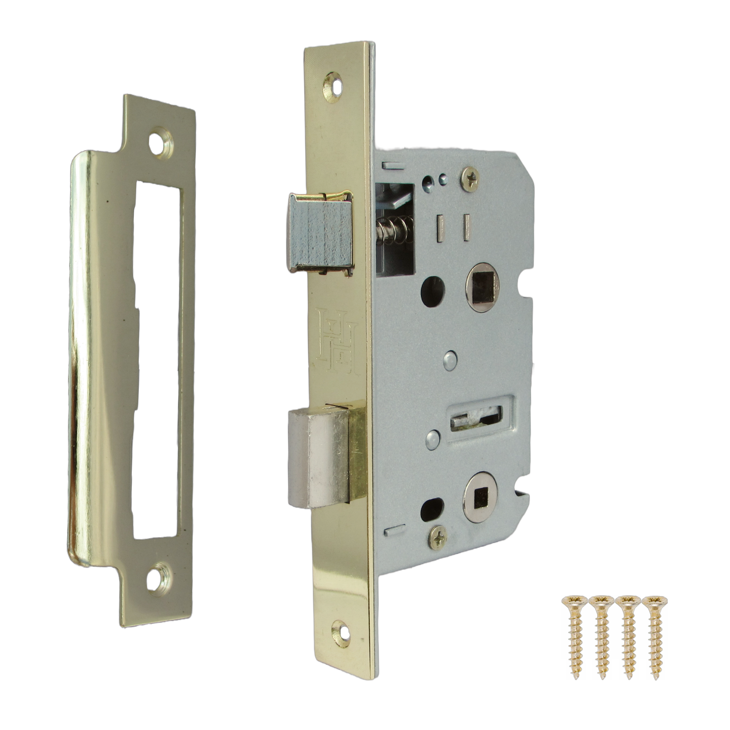 Bathroom Mortice Lock Brass Sashlock 3" 76mm Bolt Through Reversible Bath Door