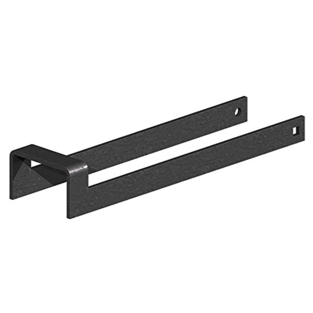 Throw Over Loop Gate Latch 12" Heavy Duty Black 2" Wide for Horse Stables Barn