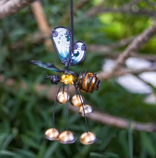 Glass Wing Fancy Honeybee Bobbin' Bells