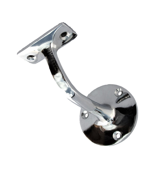 2-5 Chrome Handrail Bannister Support Stair Rail Bracket Fixing Wall Mounted D1