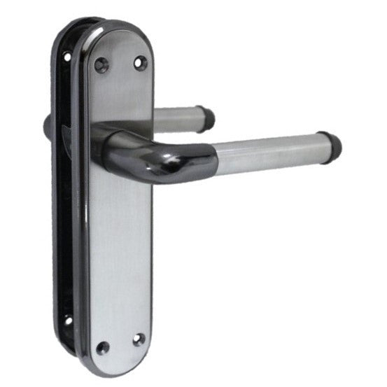 Door Handles Black Nickle Satin Duo Interior Lever Latch Marina Delux Modern D1