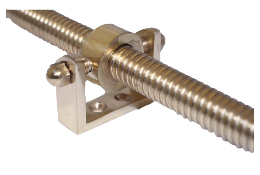 Brass Finish Window Screw Jack for Skylights 300mm D1