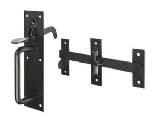 BLACK SUFFOLK LATCH CATCH GARDEN GATE SHED DOOR THUMB LOCK BLACK COTTAGE - NEW