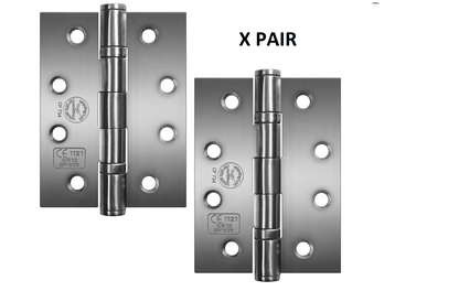 Perry Shield 4" CERTIFIRE CE13 Stainless Steel Ball Bearing Fire Door Hinges D1