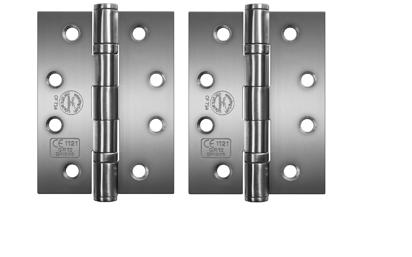 Perry Shield 4" CERTIFIRE CE13 Stainless Steel Ball Bearing Fire Door Hinges D1